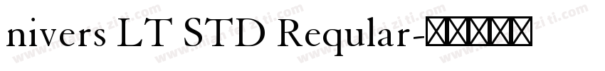 nivers LT STD Reqular字体转换